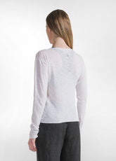 T-SHIRT SLIM FIT IN COTONE SLUB BIANCO - WHITE | DEHA