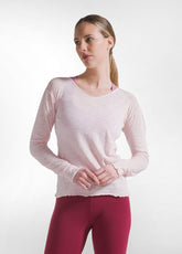 Slim Fit Slub Cotton T-Shirt - Pink - BLUSH PINK | DEHA