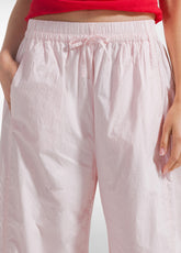 Parachute Effect Poplin Baggy Trousers - Pink - New In | SS26: READY WHEN YOU ARE | DEHA