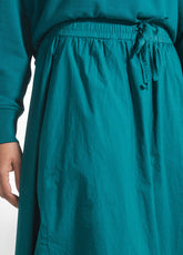 GONNA MAXI IN POPELINE EFFETTO PARACHUTE VERDE - Vestiti, Gonne e Tute | DEHA