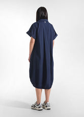 ABITO BALLOON IN POPELINE EFFETTO PARACHUTE BLU - BLUE NIGHT | DEHA