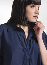 ABITO BALLOON IN POPELINE EFFETTO PARACHUTE BLU - Vestiti, Gonne e Tute | DEHA