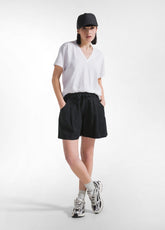 SHORTS IN TWILL DI LYOCELL NERO - Bermuda | DEHA