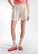 SHORTS IN TWILL DI LYOCELL BIANCO - CREAM | DEHA