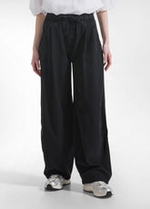 PANTALONI DRITTI IN TWILL DI LYOCELL NERO - BLACK | DEHA