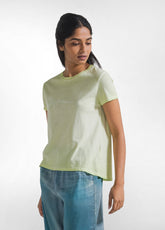 Ombre-Effekt T-Shirt Aus Bio-Baumwolle - Gelb - Tops & T-Shirts | DEHA