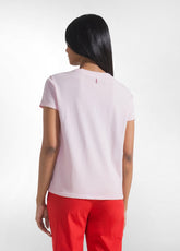 T-SHIRT EFFETTO SFUMATO IN COTONE ORGANICO ROSA - BLUSH PINK | DEHA