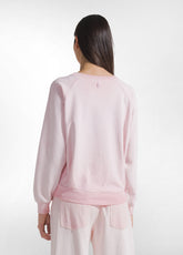 CREWNECK SWEATSHIRT AND WIDE LEG PANTS SET WITH PINK DEGRADÉ EFFECT - | DEHA