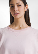 CREWNECK SWEATSHIRT AND WIDE LEG PANTS SET WITH PINK DEGRADÉ EFFECT - | DEHA