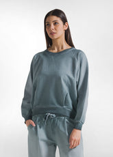 FELPA GIROCOLLO EFFETTO SFUMATO VERDE - New In | SS26: READY WHEN YOU ARE | DEHA