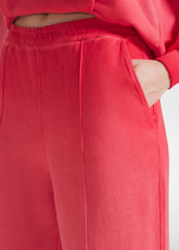 SWEATSHIRT MIT RUNDHALSAUSSCHNITT UND BALLOON-HOSE IM ROTEN DEGRADÉ-LOOK SET - Co-ord Sets & Trainingsanzüge | DEHA