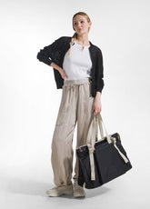 BORSA DA PALESTRA IN NYLON NERO - BLACK | DEHA