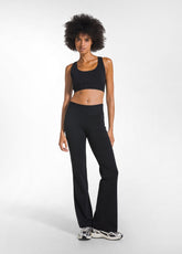 KURZES RACERBACK-TOP AUS JERSEY-STRETCH - SCHWARZ - DEHA ESSENTIALS | DEHA