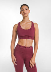 STRETCH JERSEY TOP AND LEGGINGS SET IN RED - | DEHA