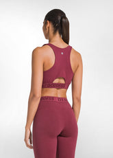 TOP VOGATORE CORTO IN JERSEY STRETCH ROSSO - CHERRY RED | DEHA