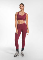 SET AUS TOP UND LEGGINGS AUS STRETCH-JERSEY IN ROT - Co-ord Sets & Trainingsanzüge | DEHA
