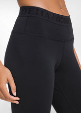 LEGGINGS AUS STRETCH-JERSEY MIT LOGO - SCHWARZ - DEHA ESSENTIALS | DEHA
