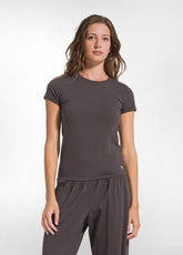 T-SHIRT IN COTONE ORGANICO MARRONE - Activewear | DEHA