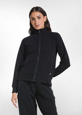 STRETCH-SWEATJACKE OHNE KAPUZE - SCHWARZ - DEHA ESSENTIALS | DEHA