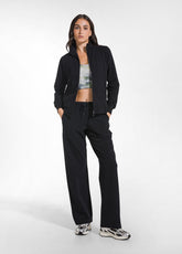 STRETCH-SWEATJACKE OHNE KAPUZE - SCHWARZ - DEHA ESSENTIALS | DEHA