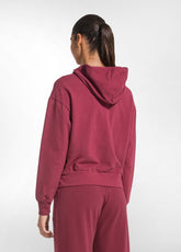 RED STRETCH COTTON HOODIE AND JOGGER TRACKSUIT - | DEHA