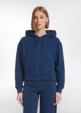 SWEATSET AUS SWEATSHIRT UND JOGGER AUS STRETCH-BAUMWOLLE IN BLAU - | DEHA