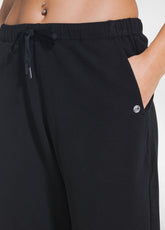 SWEATHOSE AUS BAUMWOLL-STRETCH - SCHWARZ - DEHA ESSENTIALS | DEHA