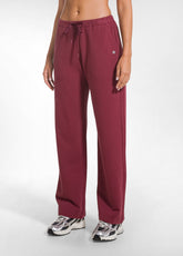 PANTALONE IN FELPA DI COTONE STRETCH ROSSO - CHERRY RED | DEHA