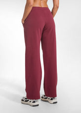 PANTALONE IN FELPA DI COTONE STRETCH ROSSO - CHERRY RED | DEHA