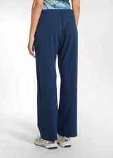 PANTALONE IN FELPA DI COTONE STRETCH BLU - BLU NAVY | DEHA