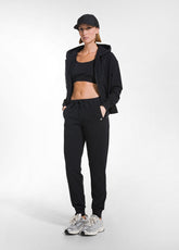 JOGGER-HOSE AUS STRETCH-BAUMWOLLE - SCHWARZ - DEHA ESSENTIALS | DEHA