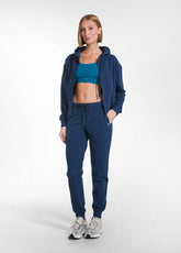 BLUE STRETCH COTTON SWEATSHIRT AND JOGGERS SET - Comfort Sets & Tracksuits | DEHA