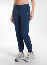 PANTALONE JOGGER IN COTONE STRETCH BLU - BLU NAVY | DEHA