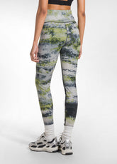 MICROFIBER LEGGINGS WITH ALL-OVER PRINT - MULTICOL - CLOUDY YELLOW | DEHA