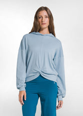 FELPA IN MORBIDO COTONE BLU - FOGGY LIGHT BLUE | DEHA