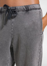 ACID-WASH ORGANIC COTTON JOGGERS - MULTICOLOR - MARBLED COCOA BROWN | DEHA
