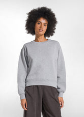 RUNDHALS-SWEATSHIRT AUS BIO-BAUMWOLLE - GRAU - DEHA ESSENTIALS | DEHA