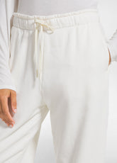 PANTALONE BALLOON IN FELPA DI COTONE BIO BIANCO - Pantaloni | DEHA
