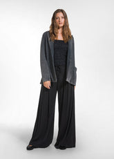 BLAZER IN COTONE ORGANICO MARMORIZZATO NERO - Giacche e Giubbotti | DEHA