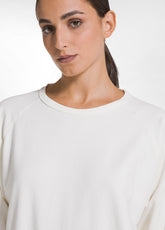 FELPA GIROCOLLO IN COTONE DEHA BIANCO - SOFT IVORY | DEHA