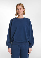 FELPA GIROCOLLO IN COTONE DEHA BLU - BLU NAVY | DEHA