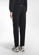 PANTALONI SLIM FIT IN COTONE STRETCH NERO - BLACK | DEHA