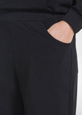 SCHMALE HOSE AUS STRETCH-BAUMWOLLE - SCHWARZ - DEHA ESSENTIALS | DEHA