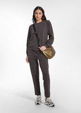 SLIM-FIT STRETCH COTTON TROUSERS - BROWN - COCOA BROWN | DEHA