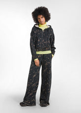 ZIP FLEECE TRACKSUIT AND PALAZZO PANTS WITH ALL-OVER PRINT - Comfort Sets & Tracksuits | DEHA