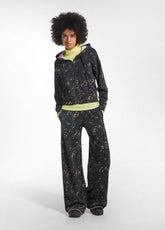 PANTALONE PALAZZO CON STAMPA ALLOVER OTHER - DOTTED BROWN | DEHA