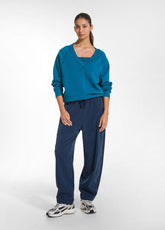 PANTALONE BALLOON IN TWILL LYOCELL BLU - Pantaloni | DEHA
