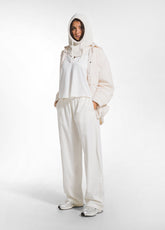 WHITE FINE-RIBBED CORDUROY POLO AND SOFT PANTS SET - Everyday Sets | DEHA