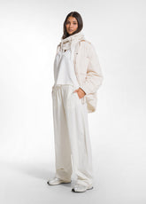 COMPLETO POLO E PANTALONE MORBIDO IN VELLUTO MILLE RIGHE BIANCO - | DEHA