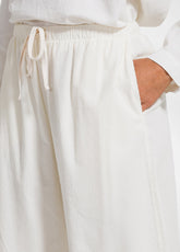 COMPLETO POLO E PANTALONE MORBIDO IN VELLUTO MILLE RIGHE BIANCO - | DEHA